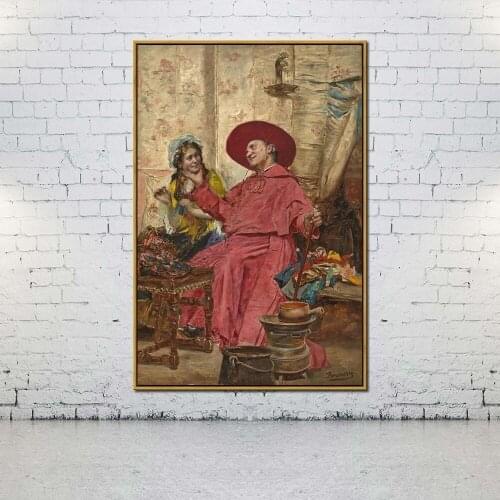 Artcozy Oil Canvas Painting The master who molested the servant For Home Decoration Wall Art