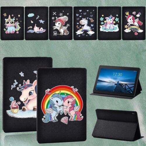 Tablet Case for Lenovo Tab M10 FHD Plus TB-X606F/X /Tab E10 10.1" TB-X104F/X104L/Tab M10 10.1" TB-X605F Leather Fold Stand Cover