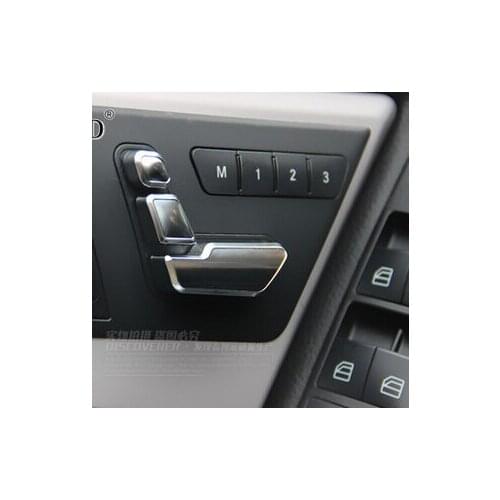 Cotochsun 6pcs/set Car Doors seat adjustment switch button cover decration trim case For Benz GLK E ML GL CLA CLS GLA Class