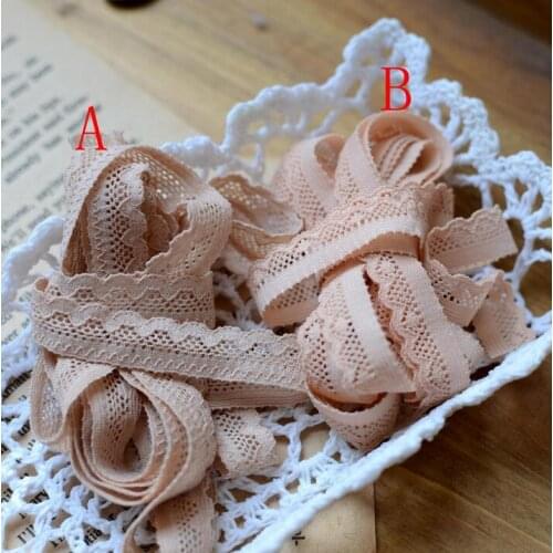 6 Meters Deep Skin Stretch Floral Cotton/Nylon Lace Edge Trim Embellishment Handmade DIY Decorative For Wedding Dress