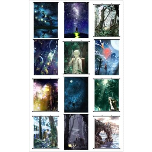 Coscase Japanese Anime Decorative Pictures Mushishi cool boys Nui & Adashino Home Decor Wall Scroll Poster