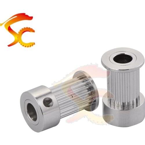 3D Printers Parts printer pulley 2GT 25 teeth bore 8mm 2GT 25 teeth timing pulley fit for 2GT belt width 20mm