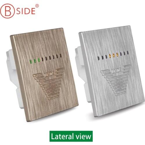 ECOFIVE ECO-5 Indoor Formaldehyde(HCHO) Monitor Detector Switches and Sockets Mounted Formaldehyde Tester Golden Color