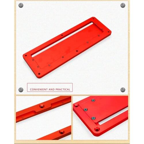 Electric Circular Saw Flip Cover Plate Flip-Floor Aluminum Flip-floor Table Special Adjustable Insert Plate for Table Saw
