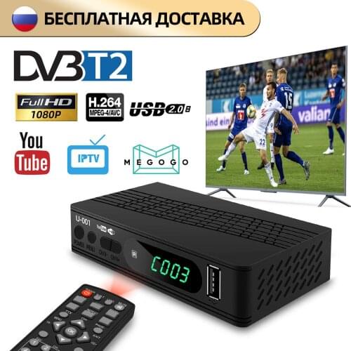 HD 1080p DVB-T2 TV Box T2 Tuner Dvb T2 Vga TV Dvb-t2 For Monitor Adapter USB2.0 Tuner Receiver Satellite Decoder Dvbt2