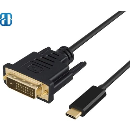 USB C to DVI Cable Adapter, USB Type C to DVI Cord, Compatible with MacBook Pro 2019/2018, Chromebook Pixel, Dell Xps 13/15