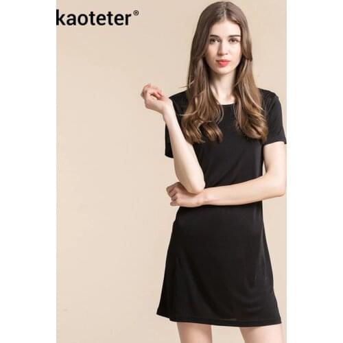 Летние трикотажные платья Kaoteter China At AliExpress