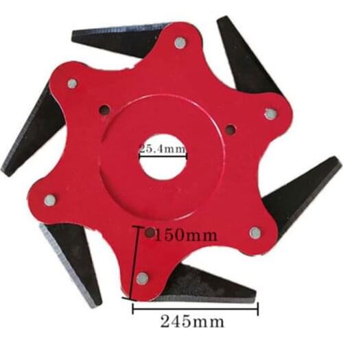 Lawn mower blade grass head six-leaf cyclone blade round blade circular saw blade grass cutter brush cutter universal blade