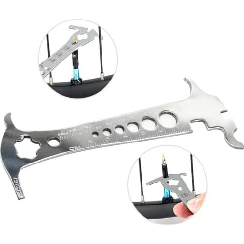 Multi-Functional 6in1 Bicycle Chain Wear Indicator Checker Mountain Road Bike Chains Gauge Measurement Ruler Cycling Repair Tool