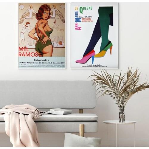 Fashion Sexy Woman High-Heeled Shoes Wall Art Canvas Painting Nordic Posters and Prints Wall Pictures for Living Home Decoration