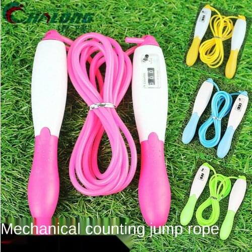 Outdoor sports machinery Counting Rope Skipping 2.8m PVC fitness competition training rope skipping with counter rope