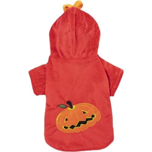 Halloween Puppy Cat Pumpkin Clothes Cat Winter French Bulldog Coat Dog Costume Chihuahua For Small Dogs Hoodies Pet Clothing