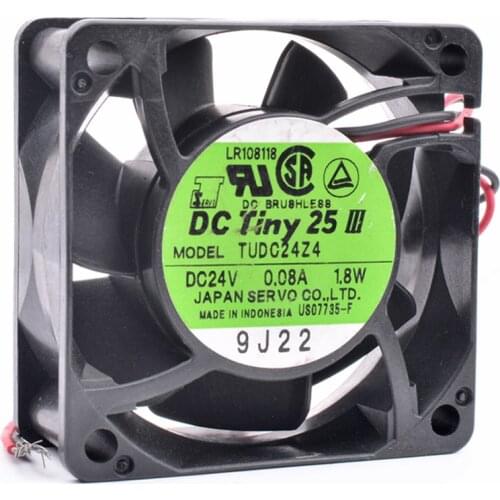 Original SERVO TUDC24Z4 6cm 6025 60x60x25mm DC24V 1.8W inverter silent cooling fan