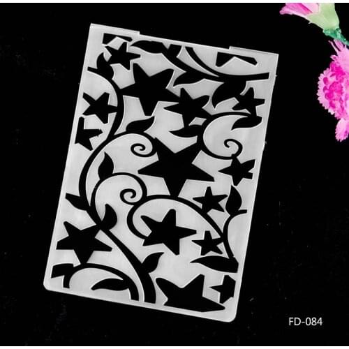 Star Background Plastic Embossing Folder For Card Making Scrapbooking Paper DIY Craft Decoration Supplies