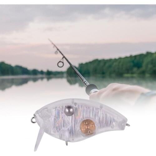 Clear Artificial Fishing Lure Blank Crankbait Bionic Attractive Plastic Portable Mino Hard Bait for Fishing Lover Tackle