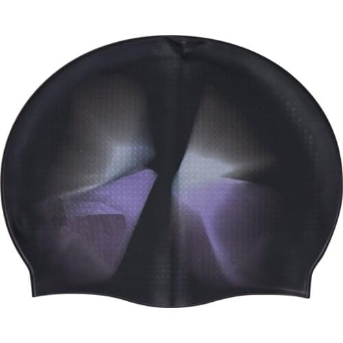 Swimming Cap Silicone Women Men Waterproof Plus Size Colorful Adult Long Hair Sports High Elastic Adults Swim Pool Hat