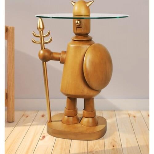 Nordic Home Decoration Statue Large Floor Decoration Living Room Resin Soldier Figurine Sculpture Modern Home Decor Accessories