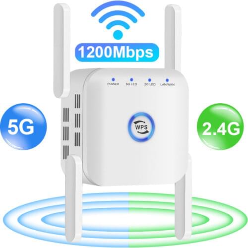 Long Range 5G Wifi Repeater Wireless Increases Wifi Signal Amplifier Wi Fi 5Ghz Wi-fi Network Extender Booster 5 Ghz Ultraboost