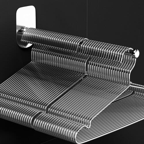 Extendable Hangers Rack Stainless Steel Clothes Hangers For Space Saving Closet Storage Organization