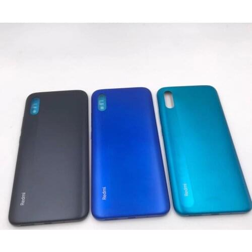 For Xiaomi Redmi 9A Battery Back Cover Rear Housing Door Case With Power Volume Buttons Back Cover Replacement