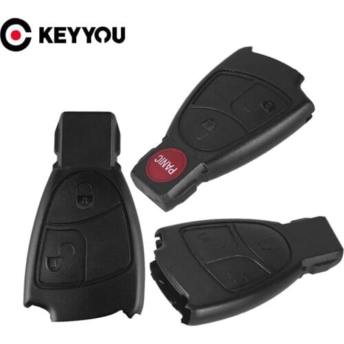 KEYYOU Replacement 2/3/4 Buttons Remote Car Key Fob Case Cover Shell For Mercedes Benz B C E ML S CLK CL Vito 639 Smart Key