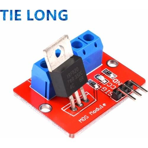 0-24V Top Mosfet Button IRF520 MOS Driver Module For Arduino MCU ARM Raspberry pi