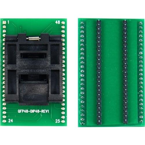 2019 New QFP48 to DIP48 IC Test Socket 0.5mm Picth /LQFP48 tO DIP48 Programming Adapter / TQFP48 to DIP48Adapter free shipping
