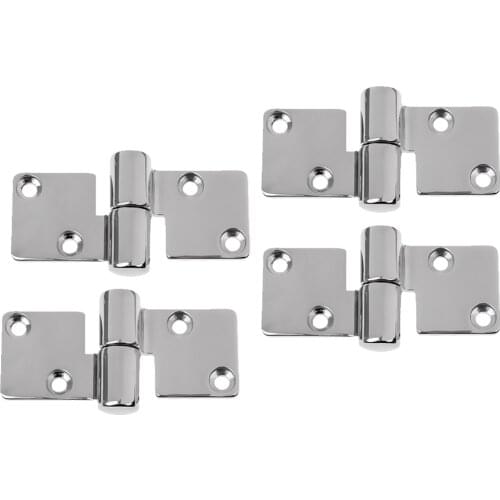 4pcs Stainless Steel Boat Hatch Door Right Lift-off/Take-Apart Hinge 90x38mm
