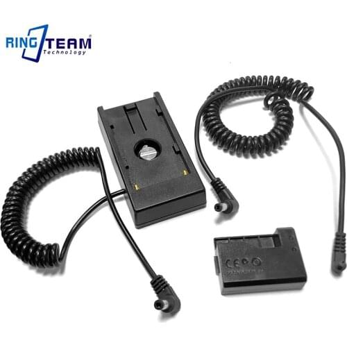 7.2V / 12V NPF Battery Plate with Coiled DC Cable + DRE10 for Canon EOS 1100D 1200D 1300D 1500D 3000D 4000D X50 Rebel T3 T5 T6