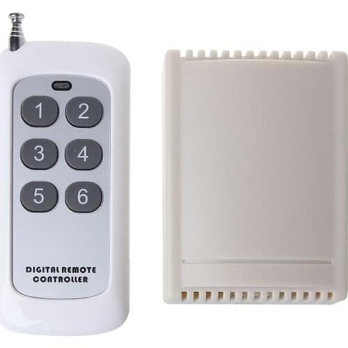 DC12V 6Way Wireless Switch Transmitter Receiver Remote Control 6CH Module Board