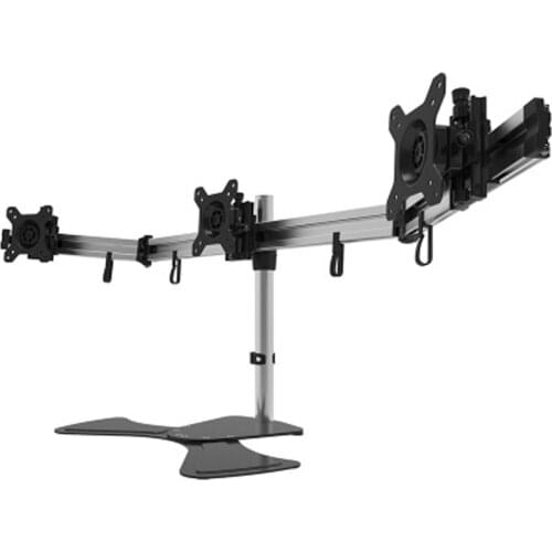 DL-NP230 triple screen 15-27" lcd tv table mount monitor desktop holder three support Led bracket lcd