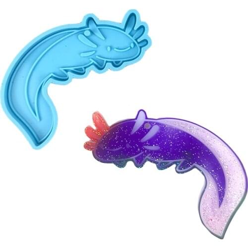 Giant Salamander Keychain Resin Molds Animal Pendant Mold Silicone Moulds for DIY Epoxy Resin Jewelry