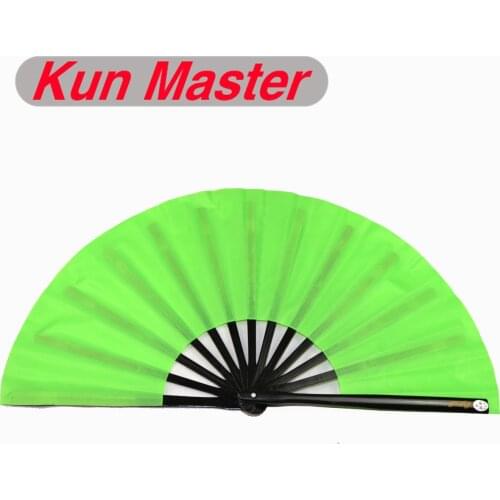 HOT Kun Master 34 Cm Bamboo Chinese Kung Fu FANS Tai Chi Fan Green
