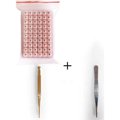 Good effect Magnetic therapy Auricular Ear Auriculotherapy Acupuncture Therapy Ear Seeds Sticker Vaccaria seed hot sales 2017