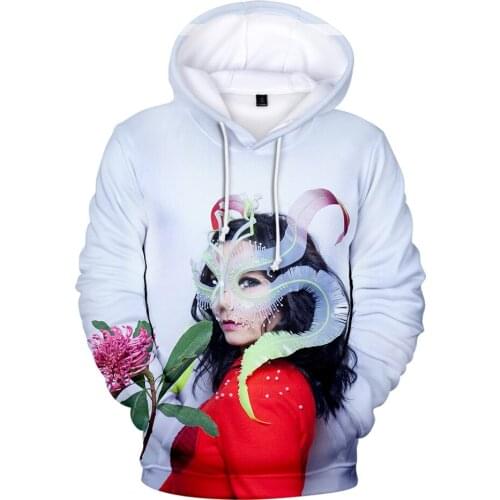 Sidno New Bjork 3D Hoodies Men/women Autumn/Winter Fashion Hip Hop Hoodie Casual Harajuku 3D Print Bjork Unisex Sweatshirts