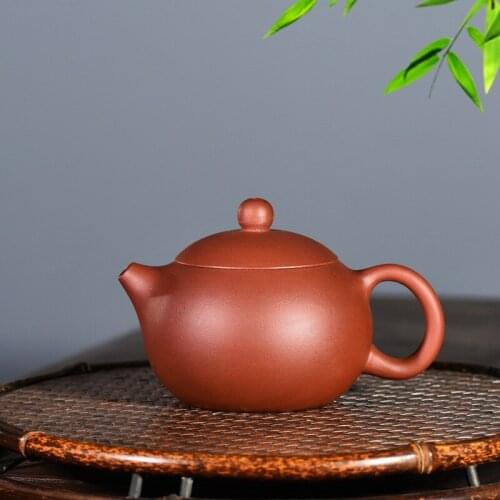 190cc Chinese Purple Clay Hongpilong Ni Handmade Xishi Yixing Zisha Teapot