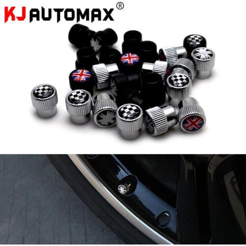 KJAUTOMAX For Mini Cooper R55 R56 R60 R61 F55 F56 4pcs Valve Caps Case Cover Tires Rim