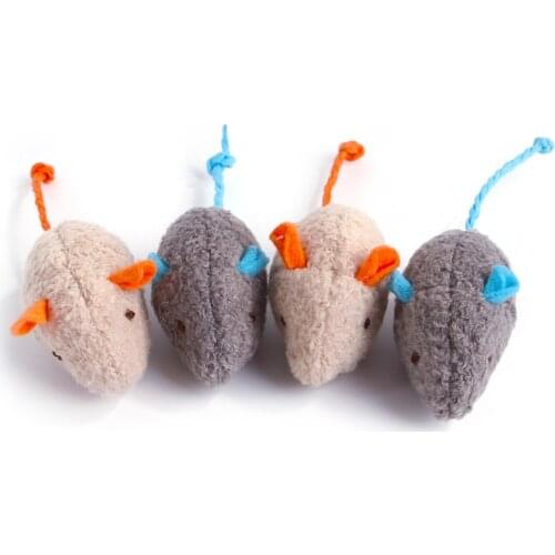 Cute 5pcs/lot Mix Pet Catnip Mice Cats Toys Fun Plush Mouse Cat Toy For Pet Cat Kitten