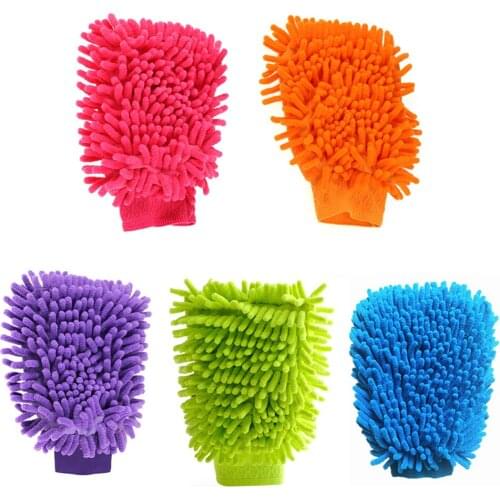 Car Wash Mitts Double Sided Microfiber Premium Scratch-Free Wash Mittc Use Wet or Dry