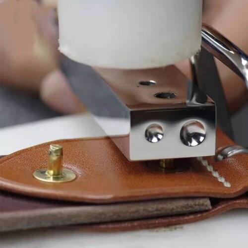 Snap Rivet Setter - Leather Die Punch Hollow Eyelet Hole Hand Snap Installation DIY Leather Crafts Setting Tool for Punch Hole