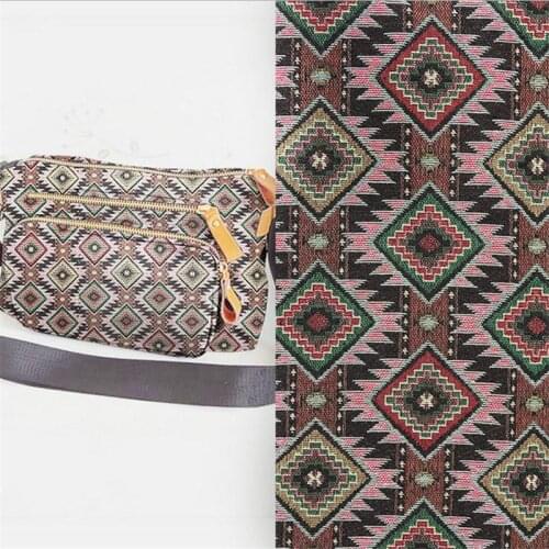 NF-17 100*148cm Fashion Luggage Jacquard Fabric Wave Cotton Fabric For Dress Handicraft Creative Home Textile Fabrics For Bags