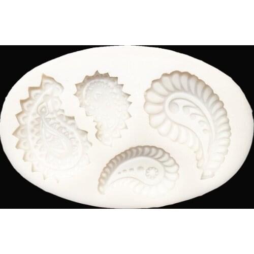 New exquisite conch gem sugar turning silica gel mold cake decoration mold DIY chocolate baking tool