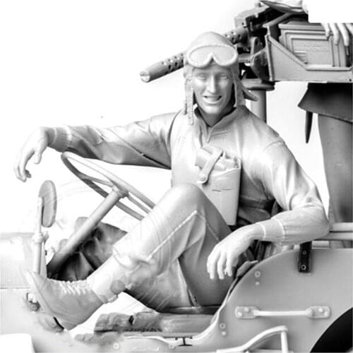 New Unassembled 1/16 modern man sit (NO CAR ) Resin Figure Unpainted Model Kit