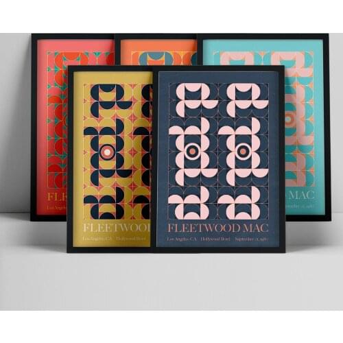 Fleetwood Mac Music Gig Poster Popular Music Album Hip Hop Rap Star Art Canvas Painting Wall Art Print Bedroom Living Room Decor