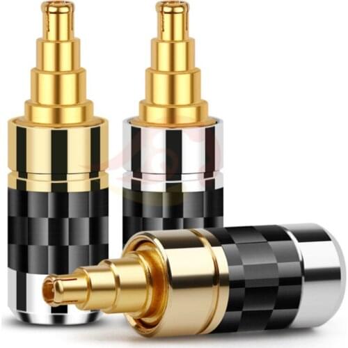 Jack Audio Earphone Pins Gold Plated Beryllium Copper Headset Wire Connector For IE40 IE40PRO HiFi Headphone Metal Adapter