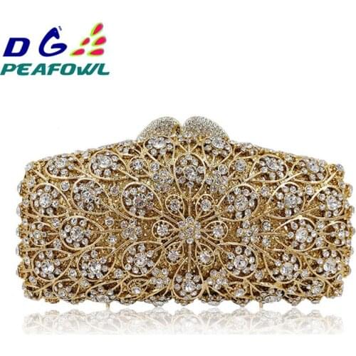 Luxury Women Pearl Beading Evening Bag Round Diamond Bridal Wedding Party Hand Bags Chain Clutch Mini Dinner Purse
