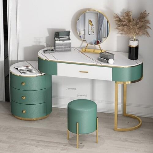 Luxury Dressers for Bedroom Ins Modern Removable Bedside Table Vanity Dressing Table Home Furniture Makeup Table with Mirror