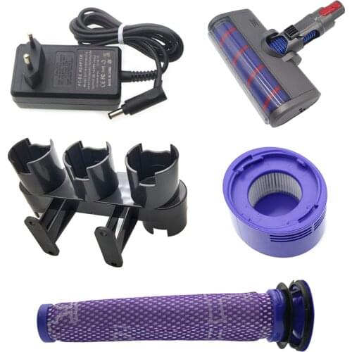Hose Soft Tube charging adapter HEPA filter for Dyson V7 V8 V10 Vacuum Cleaner Parts
