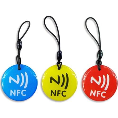 100pcs Waterproof NFC Tags Lable Ntag213 13.56mhz RFID Smart Card For All NFC Enabled Phone Patrol attendance access