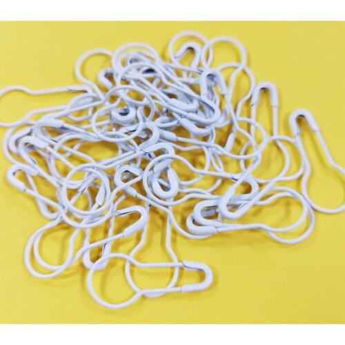White Bulb Safety Pin High Quality,100 Pieces Safety Pins at Wholesale Price,Locking Stitch Markers Colorful